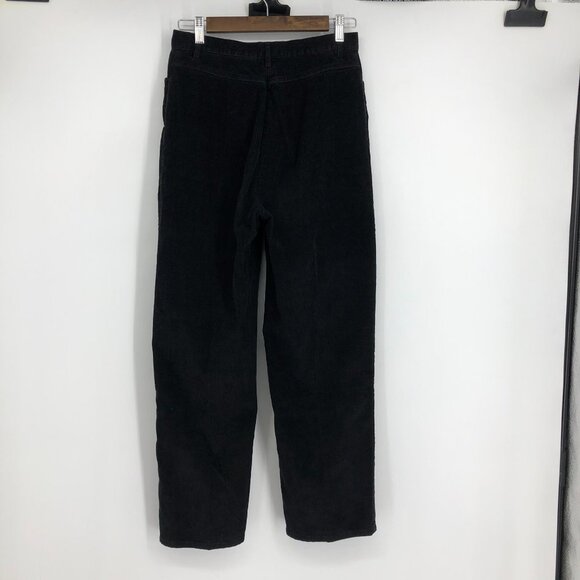 Style & Co Corduroy Petite Women's High-Rise 100% Cotton Black Pants size P8 - Picture 2 of 13